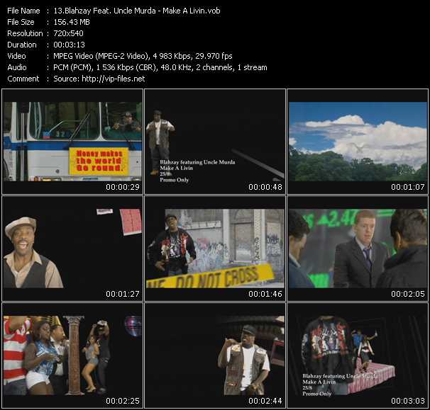 Download Music Video: Blahzay Feat. Uncle Murda - Make A Livin 