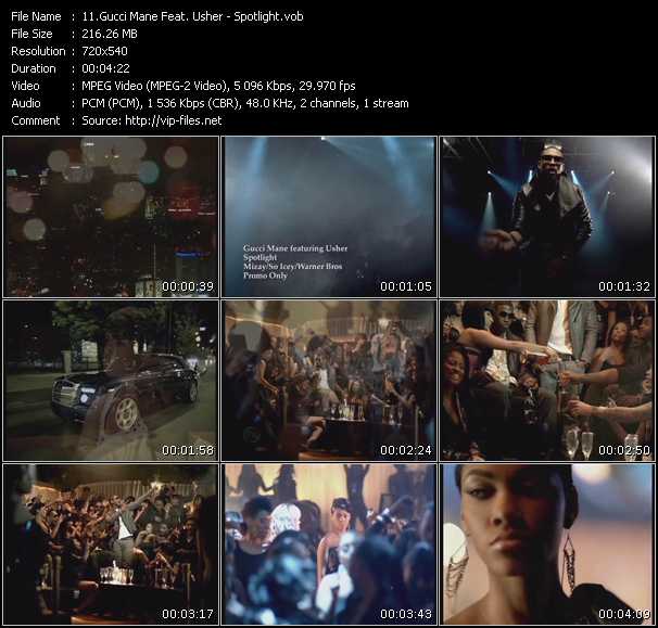 Gucci Mane Feat. Usher video ”Spotlight” from dvd ”Express Video December 2009 Week 1”