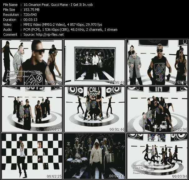 Omarion Feat. Gucci Mane video ”I Get It In” from dvd ”Express Video December 2009 Week 2”