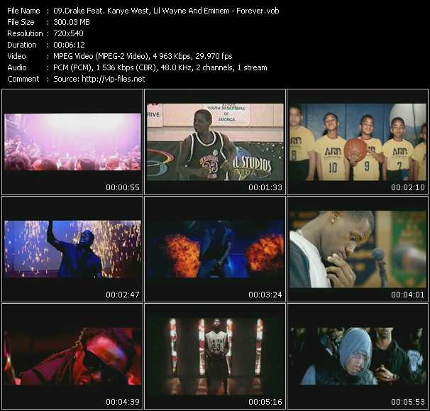 Drake Feat. Kanye West, Lil' Wayne And Eminem video ”Forever” from dvd ”Express Video October 2009 Week 4”