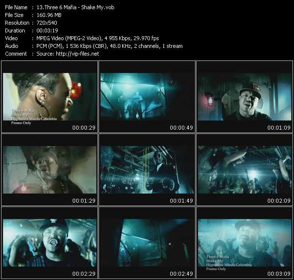 Three 6 Mafia video ”Shake My” from dvd ”Express Video October 2009 Week 4”