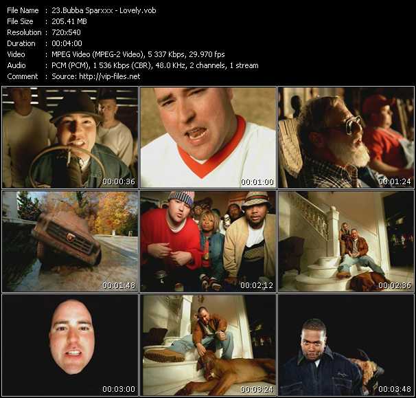 Bubba Sparxxx Feat. Timbaland video ”Lovely” from dvd ”Hot Video January 2002”