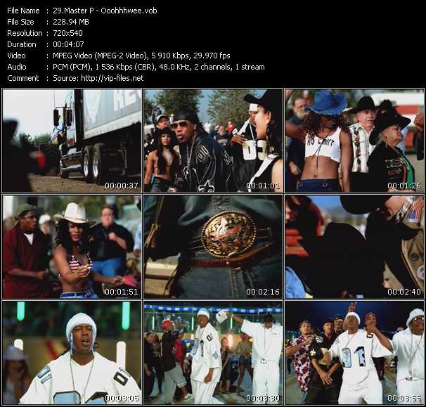 Master P video ”Ooohhhwee” from dvd ”Hot Video January 2002”