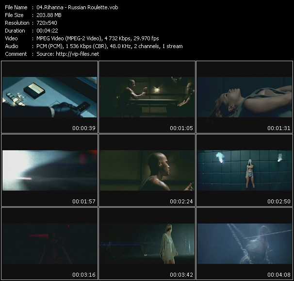 Rihanna video ”Russian Roulette” from dvd ”Hot Video January 2010”