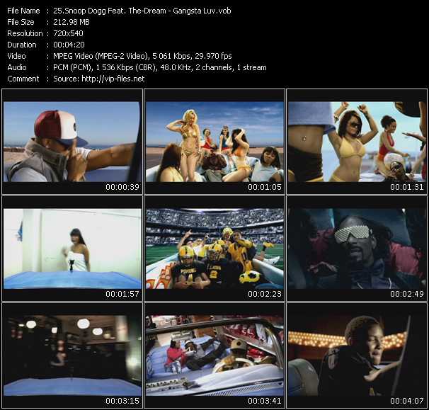 Snoop Dogg Feat. The-Dream video ”Gangsta Luv” from dvd ”Hot Video January 2010”