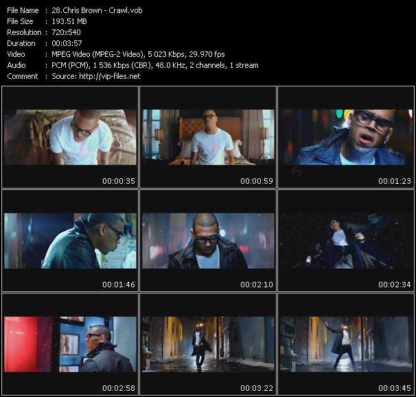 Chris Brown video ”Crawl” from dvd ”Hot Video January 2010”