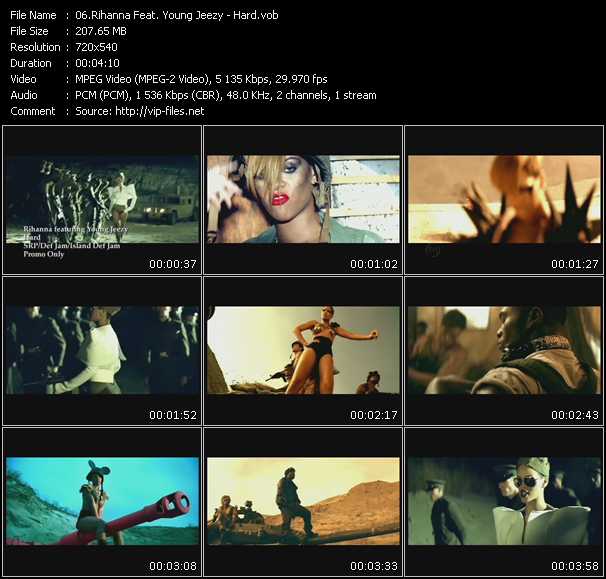 Rihanna Feat. Young Jeezy video ”Hard” from dvd ”Hot Video February 2010”
