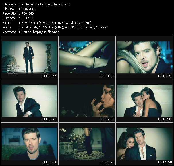 Robin Thicke video ”Sex Therapy” from dvd ”Hot Video February 2010”