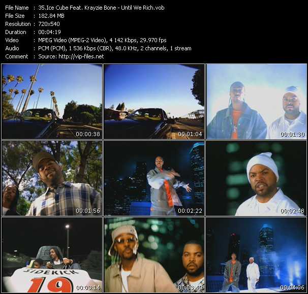 Ice Cube Feat. Krayzie Bone video ”Until We Rich” from dvd ”Hot Video April 2000”