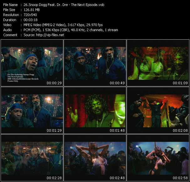 Dr. Dre Feat. Snoop Dogg video ”The Next Episode” from dvd ”Hot Video July 2000”