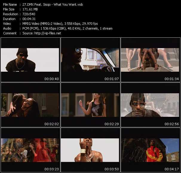 DMX Feat. Sisqo video ”What You Want” from dvd ”Hot Video August 2000”