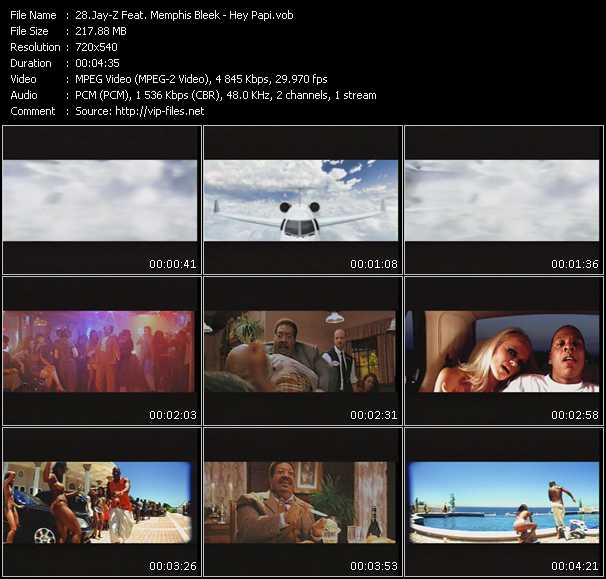 Jay-Z Feat. Memphis Bleek video ”Hey Papi” from dvd ”Hot Video September 2000”