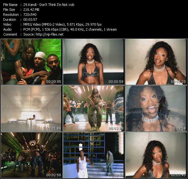 Kandi video ”Don't Think I'm Not” from dvd ”Hot Video September 2000”