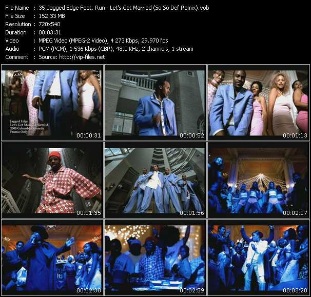 Download Music Video: Jagged Edge Feat. Jermaine Dupri And Rev Run - Let's Get Married (ReMarqable Remix) 