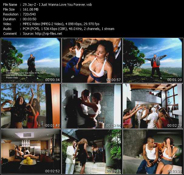 Jay-Z video ”I Just Wanna Love You Forever” from dvd ”Hot Video November 2000”