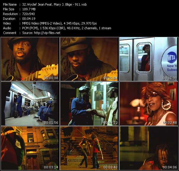 Wyclef Jean Feat. Mary J. Blige video ”911” from dvd ”Hot Video November 2000”