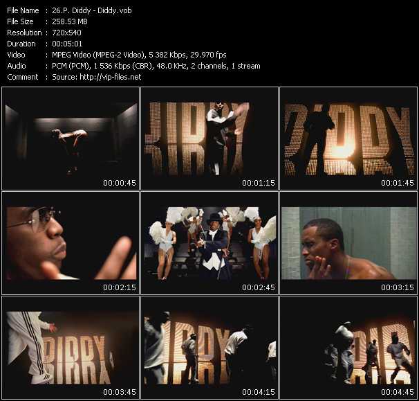 P. Diddy (Puff Daddy) video ”Diddy” from dvd ”Hot Video November 2001”