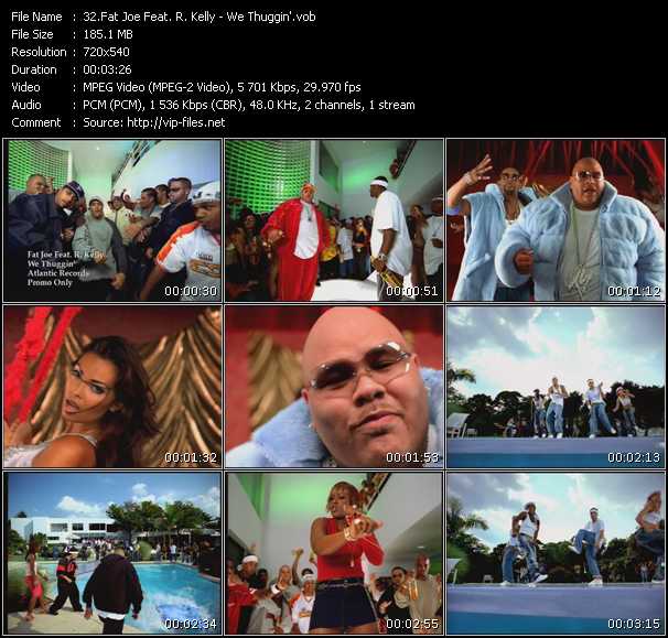 Fat Joe Feat. R. Kelly video ”We Thuggin'” from dvd ”Hot Video November 2001”