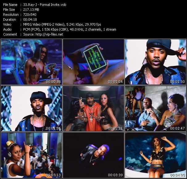 Ray J video ”Formal Invite” from dvd ”Hot Video November 2001”