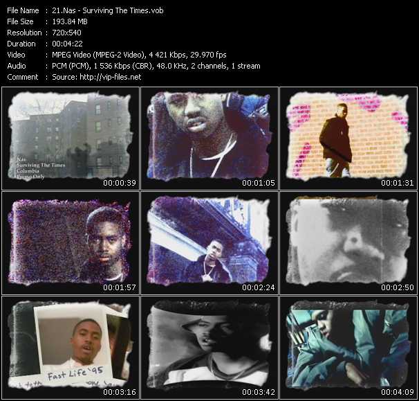 Nas video ”Surviving The Times” from dvd ”Canada Rhythm Video Issue 4”