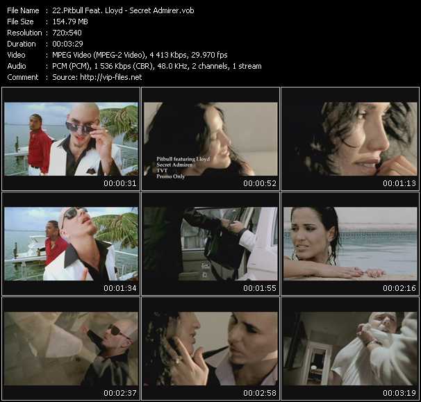 Pitbull Feat. Lloyd video ”Secret Admirer” from dvd ”Canada Rhythm Video Issue 4”