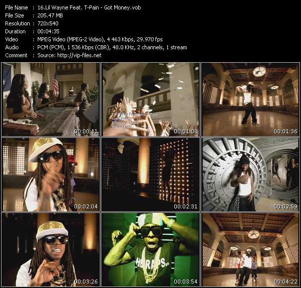 Lil' Wayne Feat. T-Pain video ”Got Money” from dvd ”Canada Rhythm Video Issue 5”