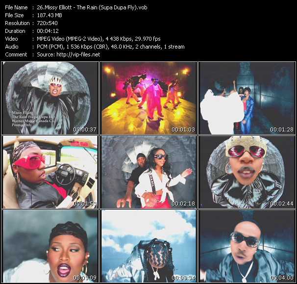 Missy Elliott video ”The Rain (Supa Dupa Fly)” from dvd ”Canada Rhythm Video Issue 5”