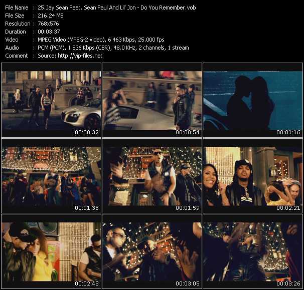 Jay Sean Feat. Sean Paul And Lil' Jon video ”Do You Remember” from dvd ”UK Chart Video February 2010”