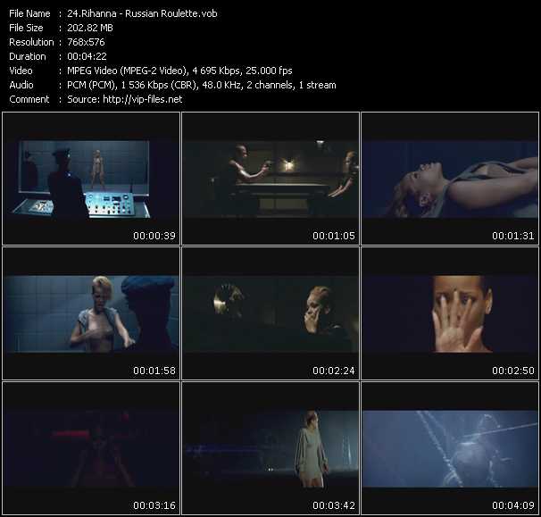 Rihanna video ”Russian Roulette” from dvd ”UK Chart Video December 2009”