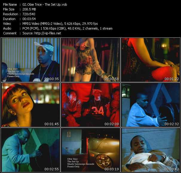 Obie Trice video ”The Set Up” from dvd ”Urban Video January 2004”