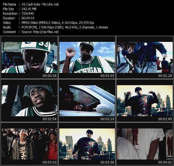 Cash Kola video ”My Life” from dvd ”Urban Video January 2004”