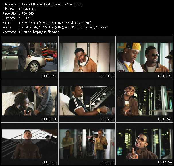Carl Thomas Feat. LL Cool J video ”She Is” from dvd ”Urban Video January 2004”