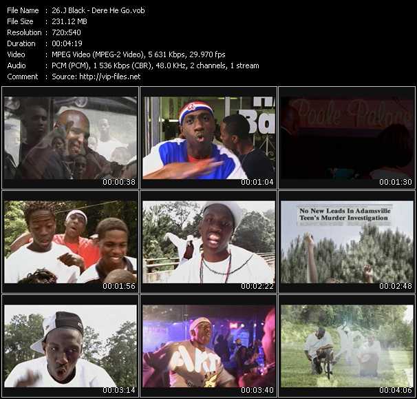 J Black video ”Dere He Go” from dvd ”Urban Video January 2004”