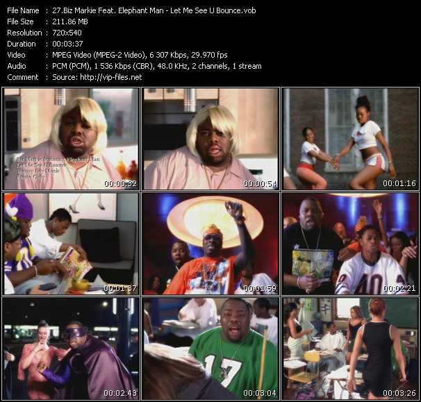 Biz Markie Feat. Elephant Man video ”Let Me See U Bounce” from dvd ”Urban Video January 2004”