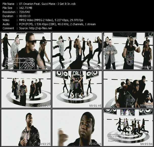 Omarion Feat. Gucci Mane video ”I Get It In” from dvd ”Urban Video January 2010”