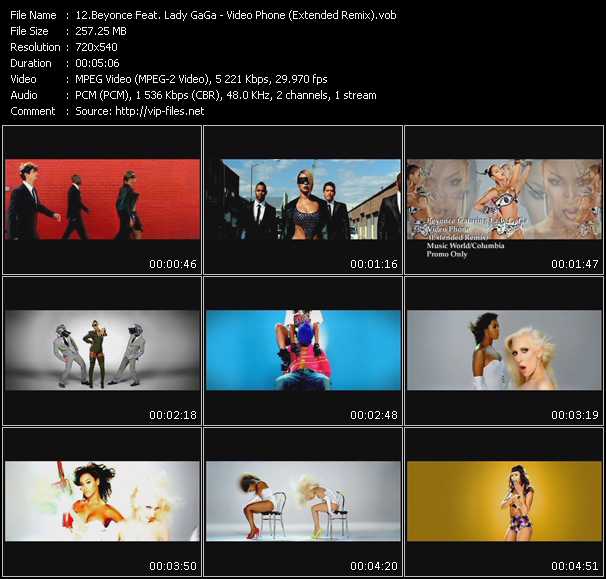 Beyonce Feat. Lady GaGa video ”Video Phone (Extended Remix)” from dvd ”Urban Video January 2010”