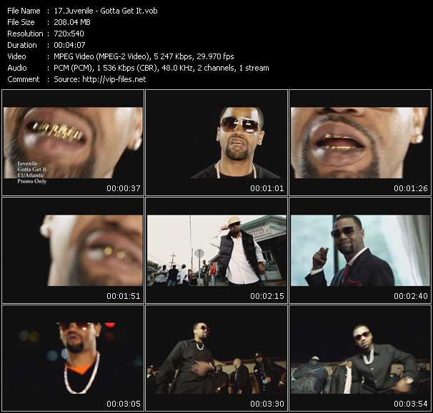 Juvenile video ”Gotta Get It” from dvd ”Urban Video January 2010”