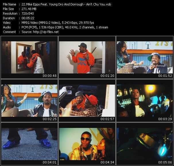 Mike Epps Feat. Young Dro And Dorrough video ”Ain't Chu You” from dvd ”Urban Video January 2010”