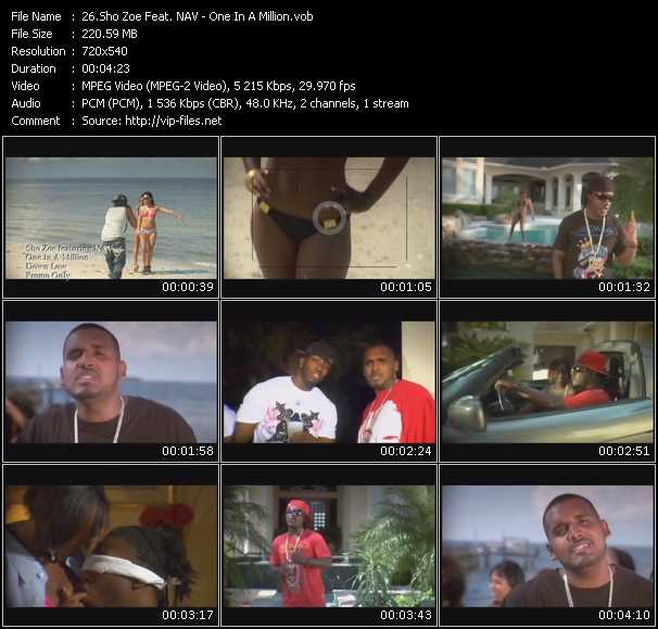 Sho Zoe Feat. NAV video ”One In A Million” from dvd ”Urban Video January 2010”