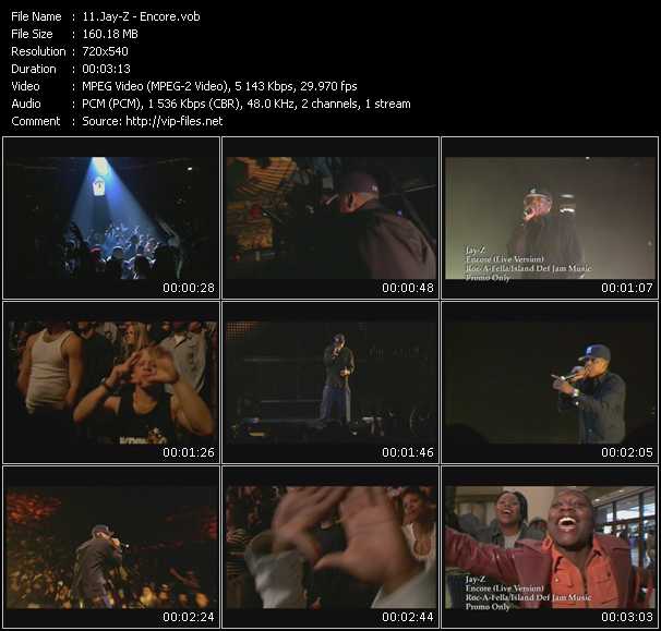 Jay-Z video ”Encore” from dvd ”Urban Video February 2004”