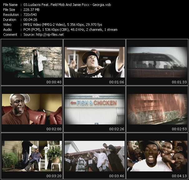 Ludacris Feat. Field Mob And Jamie Foxx video ”Georgia” from dvd ”Urban Video February 2006”