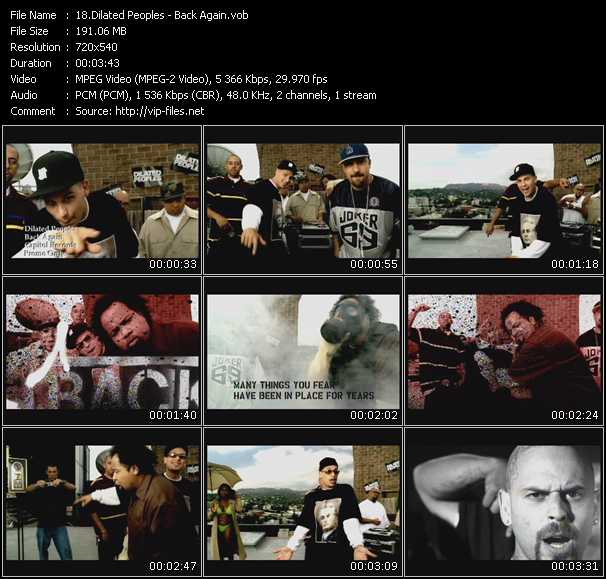 Dilated Peoples video ”Back Again” from dvd ”Urban Video February 2006”