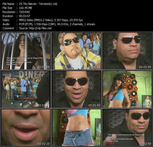 Tito Nieves Feat. Fat Joe And Miguel Play video ”Terremoto” from dvd ”Urban Video February 2006”