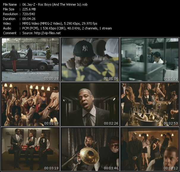 Jay-Z video ”Roc Boys (And The Winner Is)” from dvd ”Urban Video February 2008”