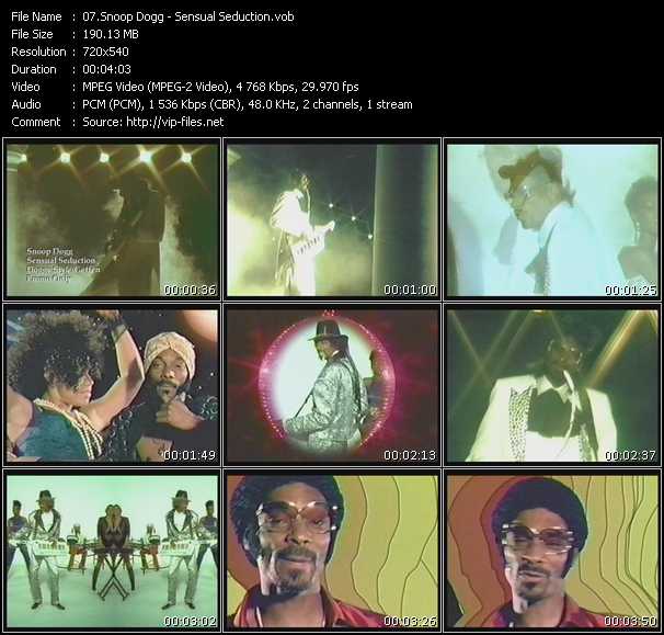 Snoop Dogg video ”Sensual Seduction” from dvd ”Urban Video February 2008”