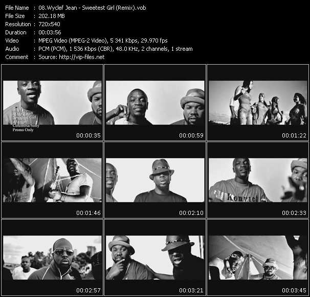 Wyclef Jean video ”Sweetest Girl (Remix)” from dvd ”Urban Video February 2008”