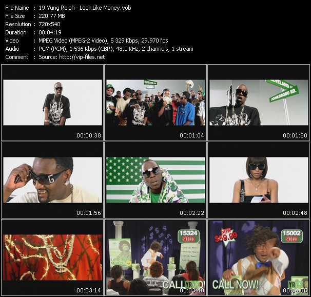 Yung Ralph video ”Look Like Money” from dvd ”Urban Video February 2008”