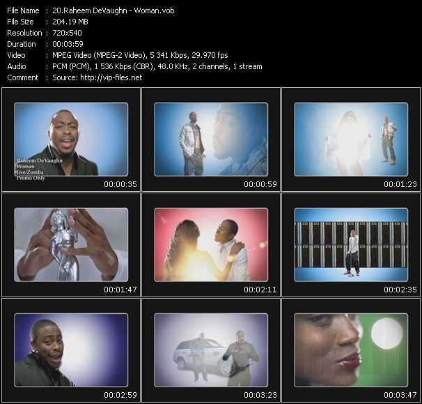 Raheem DeVaughn video ”Woman” from dvd ”Urban Video February 2008”