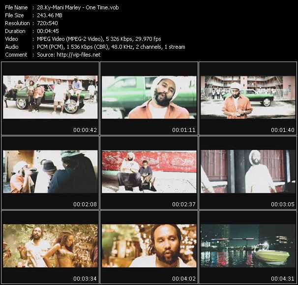 Ky-Mani Marley video ”One Time” from dvd ”Urban Video February 2008”