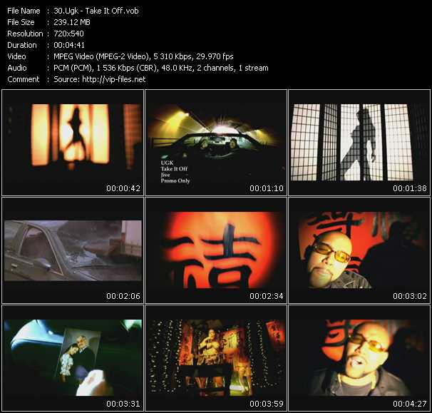Ugk video ”Take It Off” from dvd ”Urban Video February 2008”